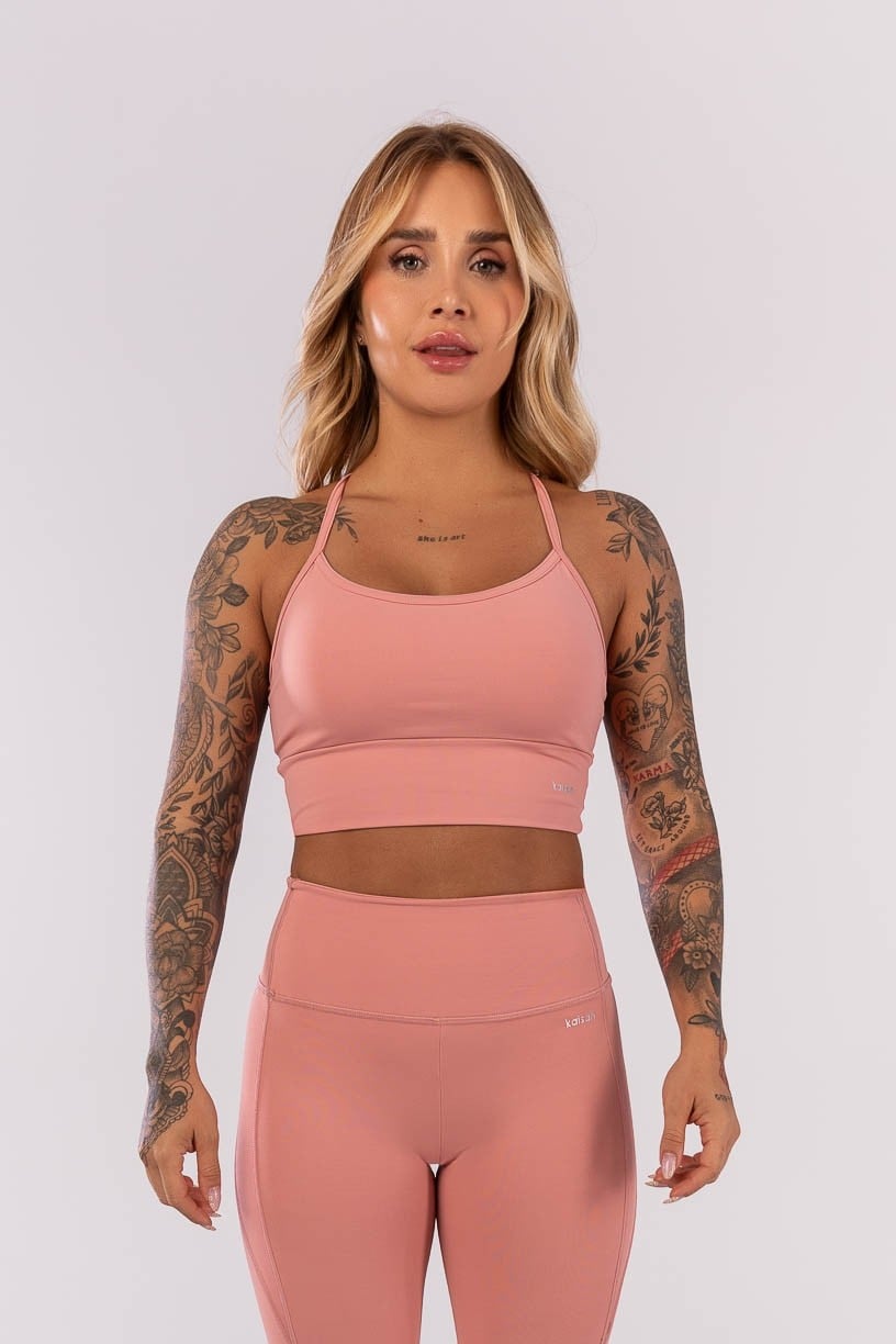 Top com Alças e Costas Abertas (Rosa Claro) | Ref: K3991-D