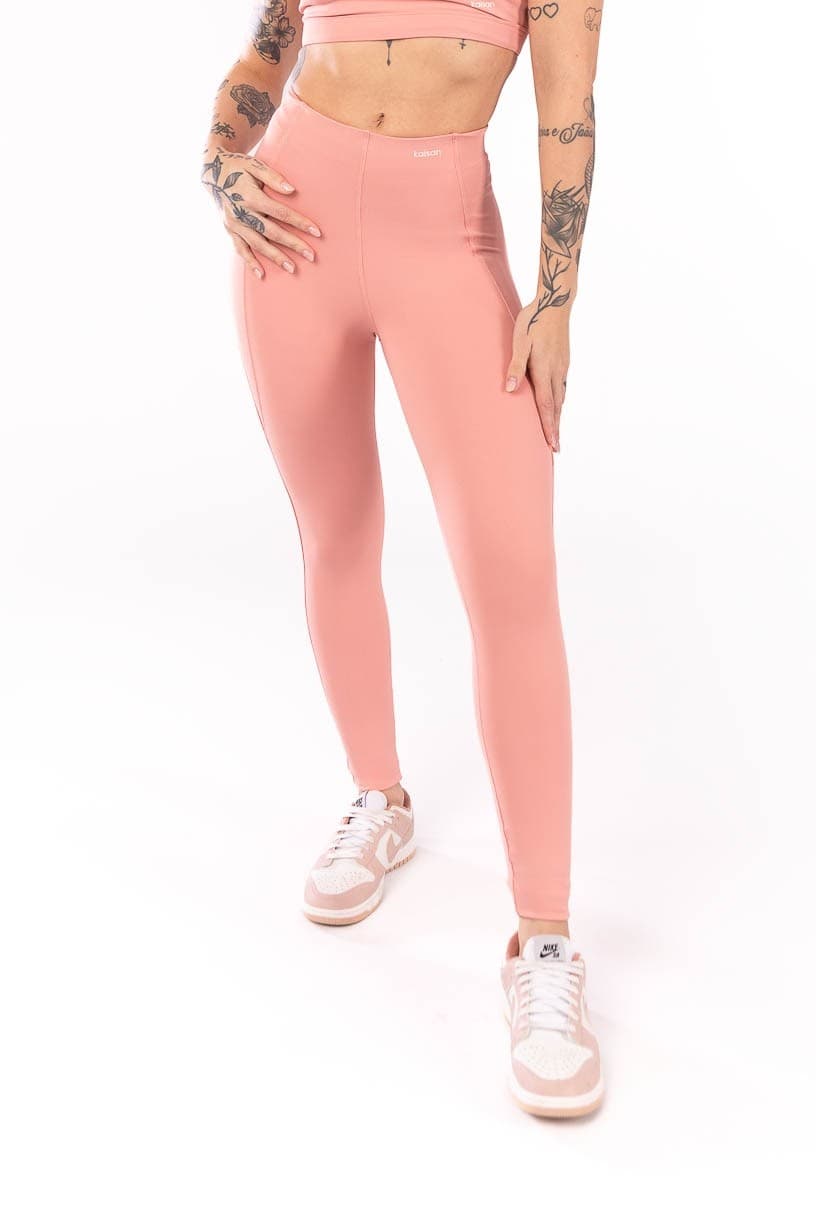 Calça Legging sem Cós Aparente (Rosa) | Ref: K4062-B