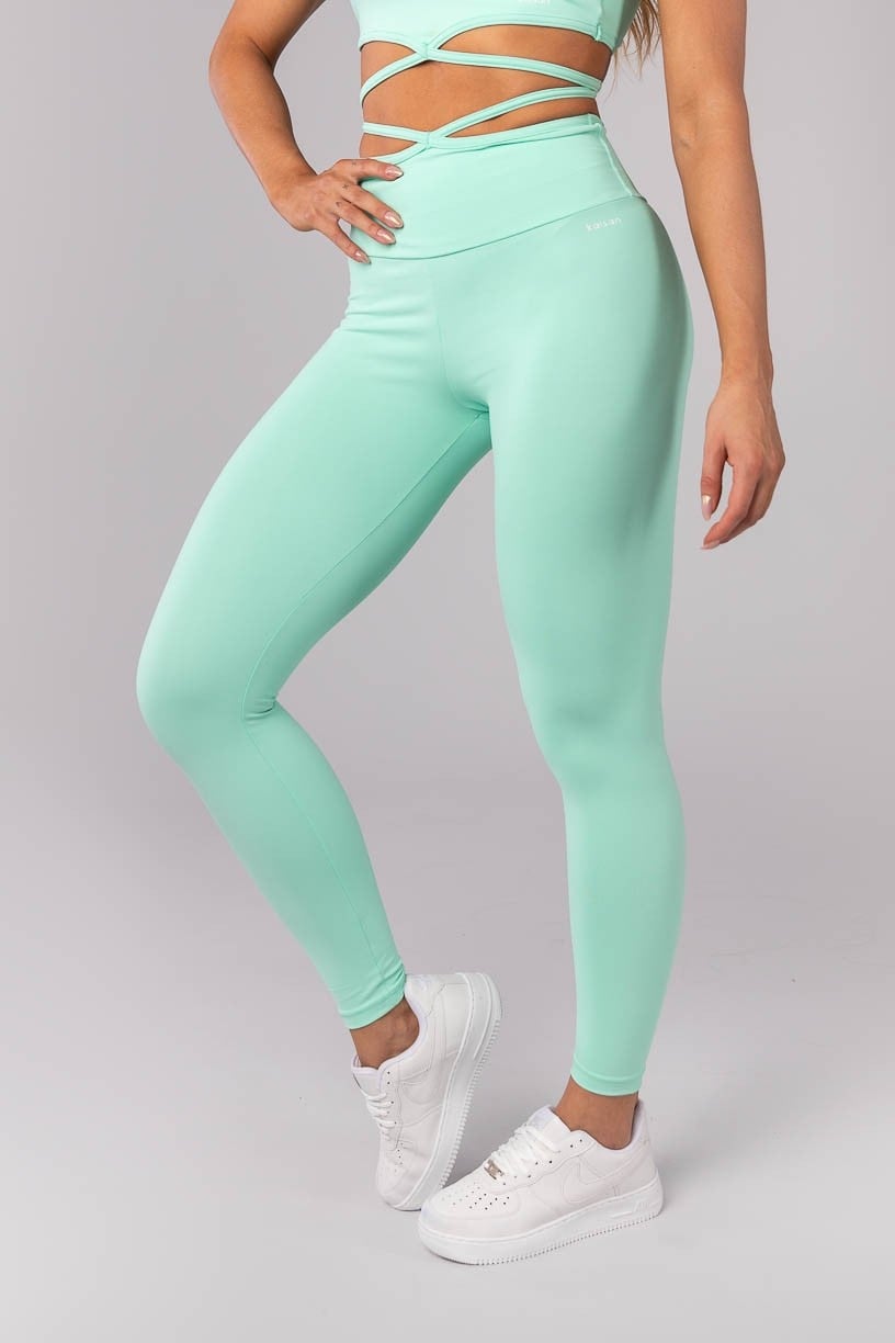 Calça Legging com Tira na Cintura (Menta) | Ref: K4052-E