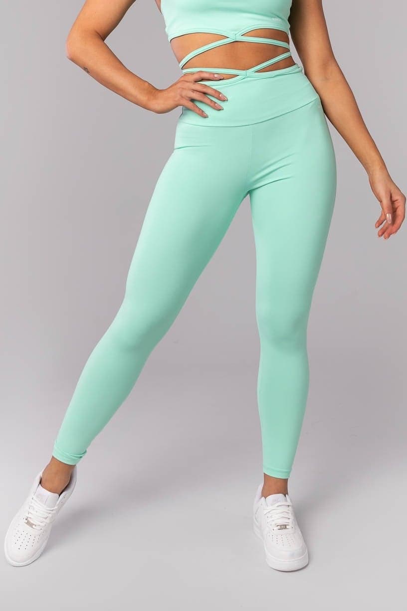 Calça Legging com Tira na Cintura (Menta) | Ref: K4052-E