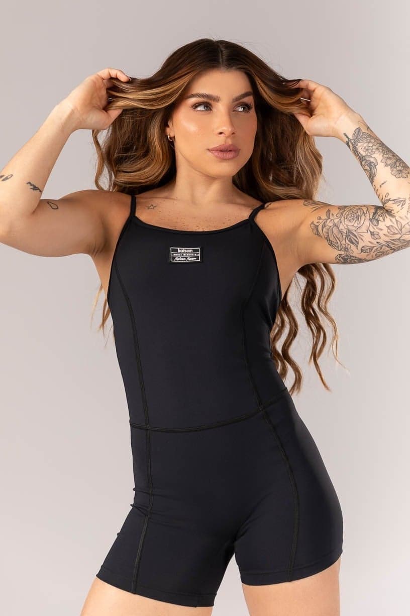 Macaquinho com Recortes sem Gancho (Preto) | Ref: K4348-A