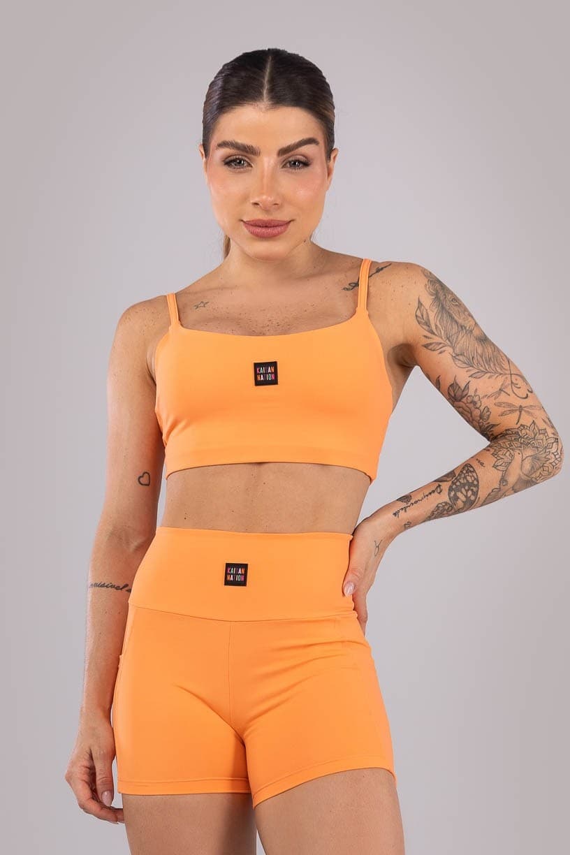 Top com Alças Reguláveis (Laranja Claro) | Ref: K3871-D