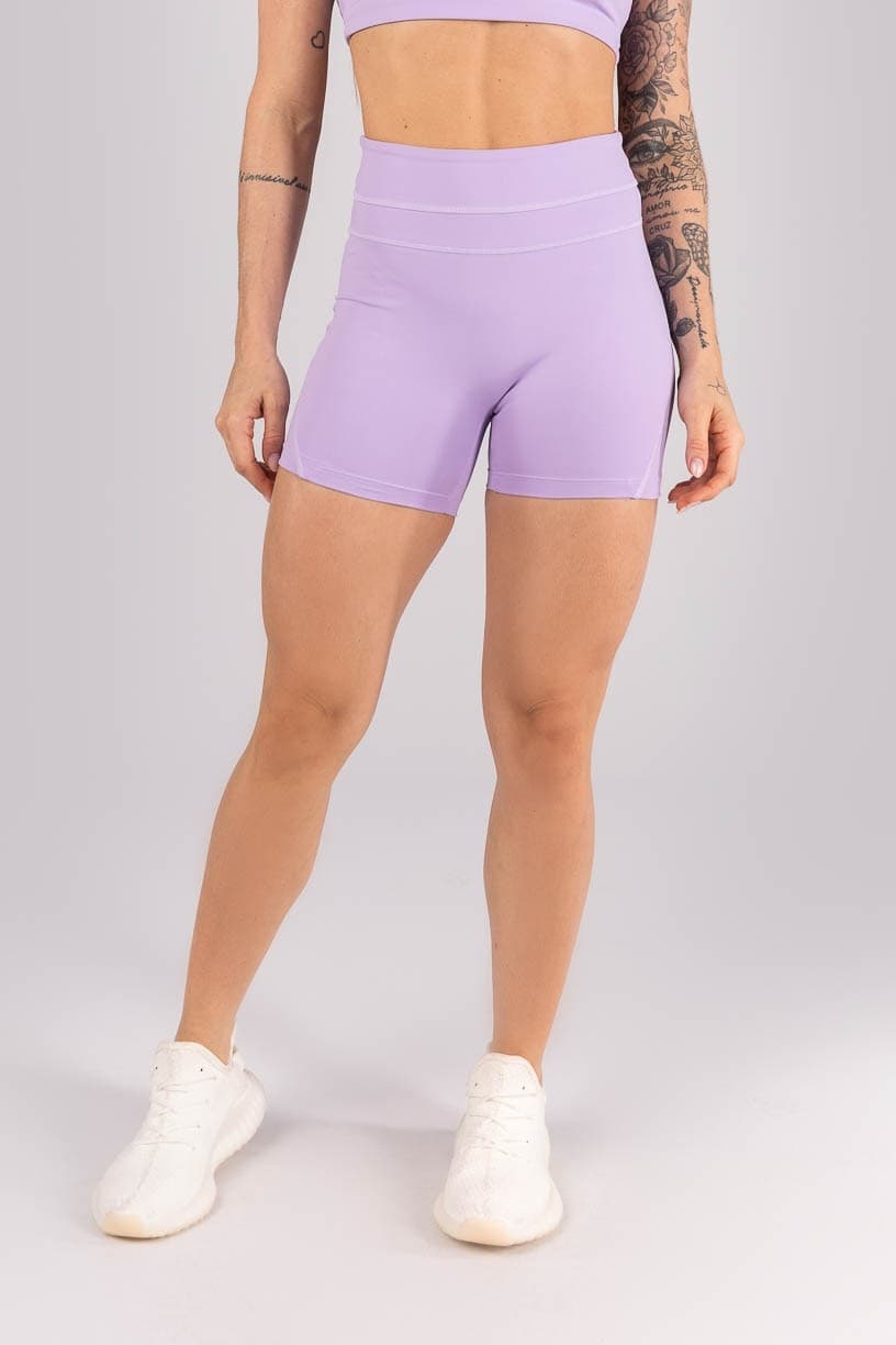 Short com Recortes e Cobertura (Lilás) | Ref: K4458-A