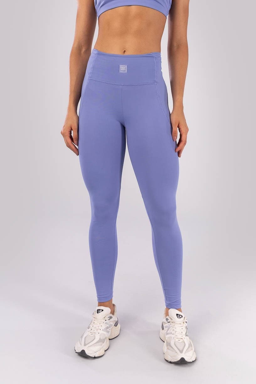 Calça Legging com Bolsos nas Laterais Do Cós (Azul Periwinkle) | Ref: K4524-A