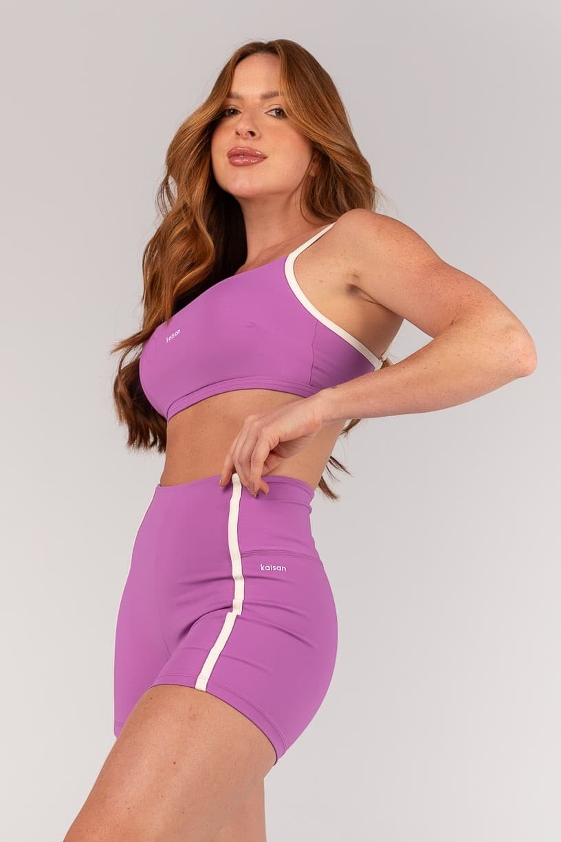 Short com Chapados (Orquídea / Vanilla) | Ref: K4356-D