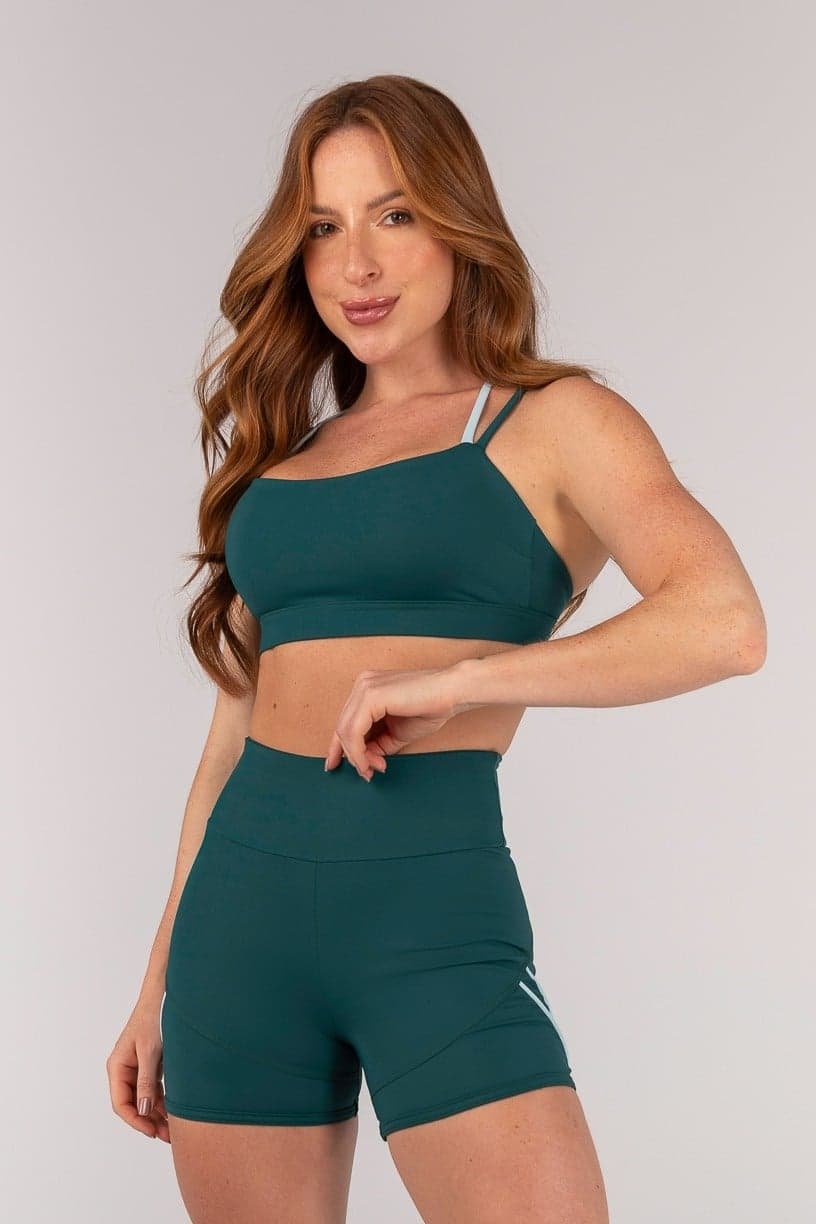 Top com Decote Reto e Alças Trabalhadas nas Costas (Imperial / Glacial) | Ref: K4652-A