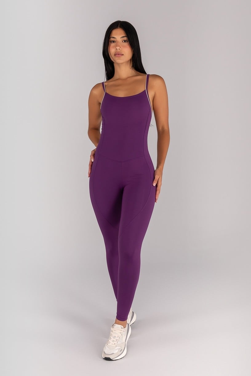 Macacão Padrão (Ametista / Off-White) | Ref: K4698-A