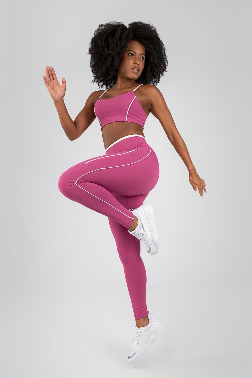 Calça Legging sem Gancho com Vivo e Vira (Sorbet / Vanilla) | Ref: K4719-A