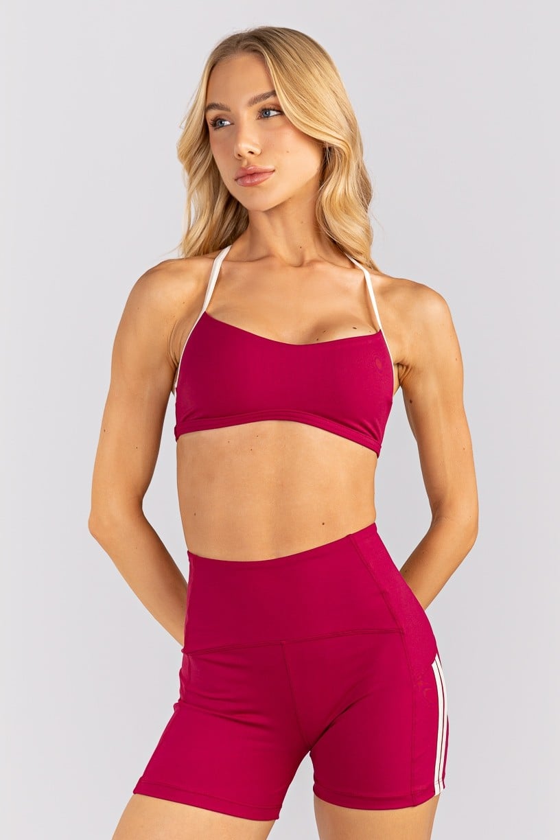 Short com Recortes e Chapados Platinados (Açaí / Pérola) | Ref: K4758-A