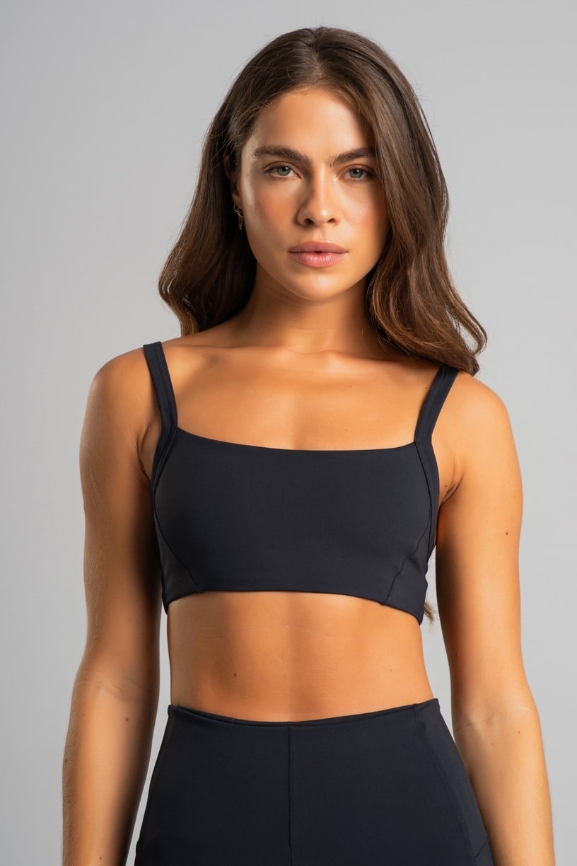 Top Slim com Recortes (Preto) | Ref: K4827-B