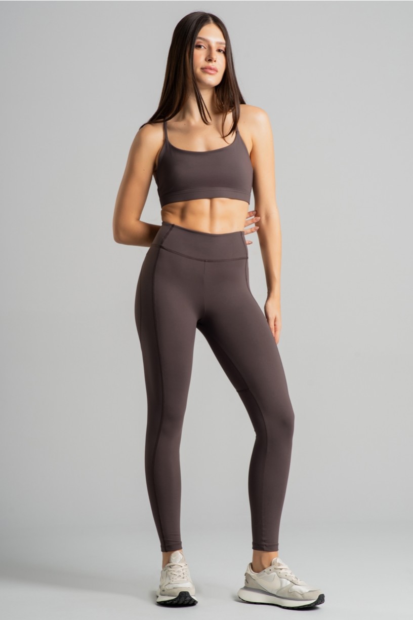 Top com Alças Ajustáveis nas Costas (Trufa) | Ref: K4386-E