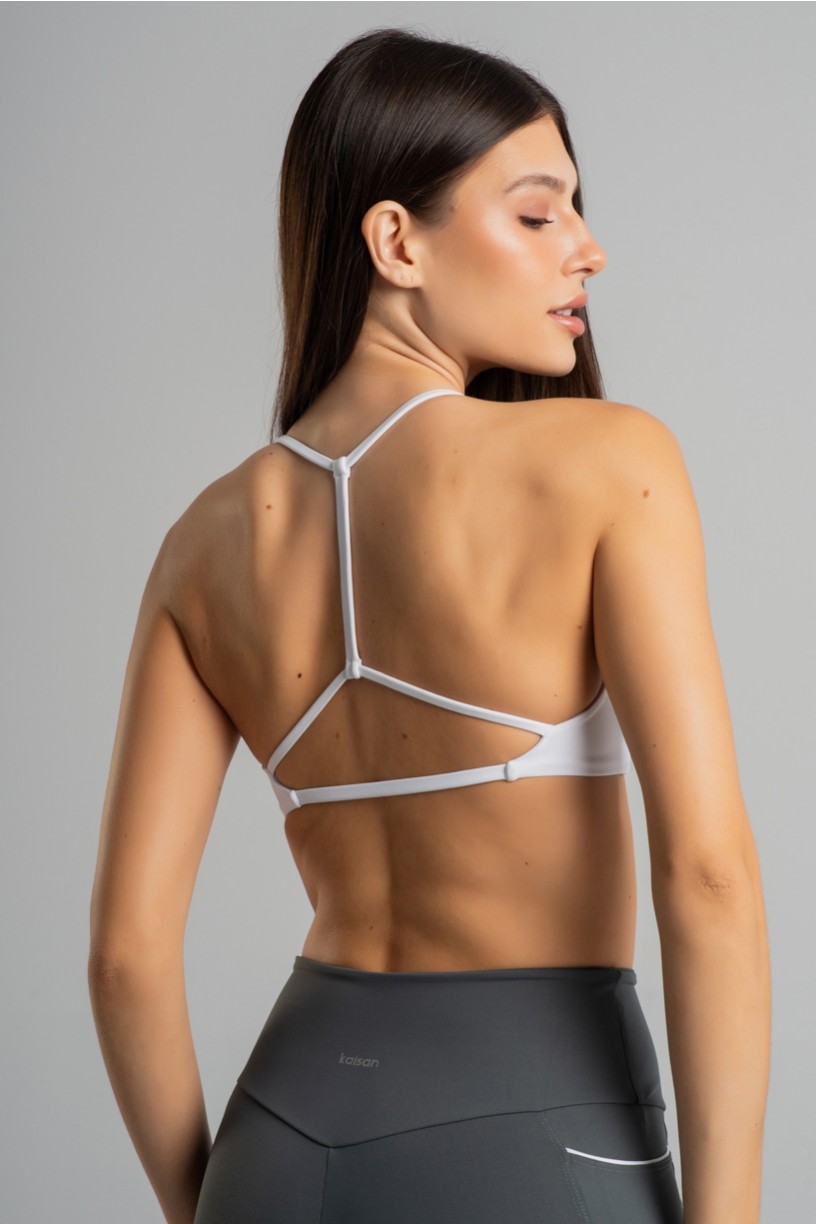 Top com Tiras nas Costas (Branco) | Ref: K4848-B