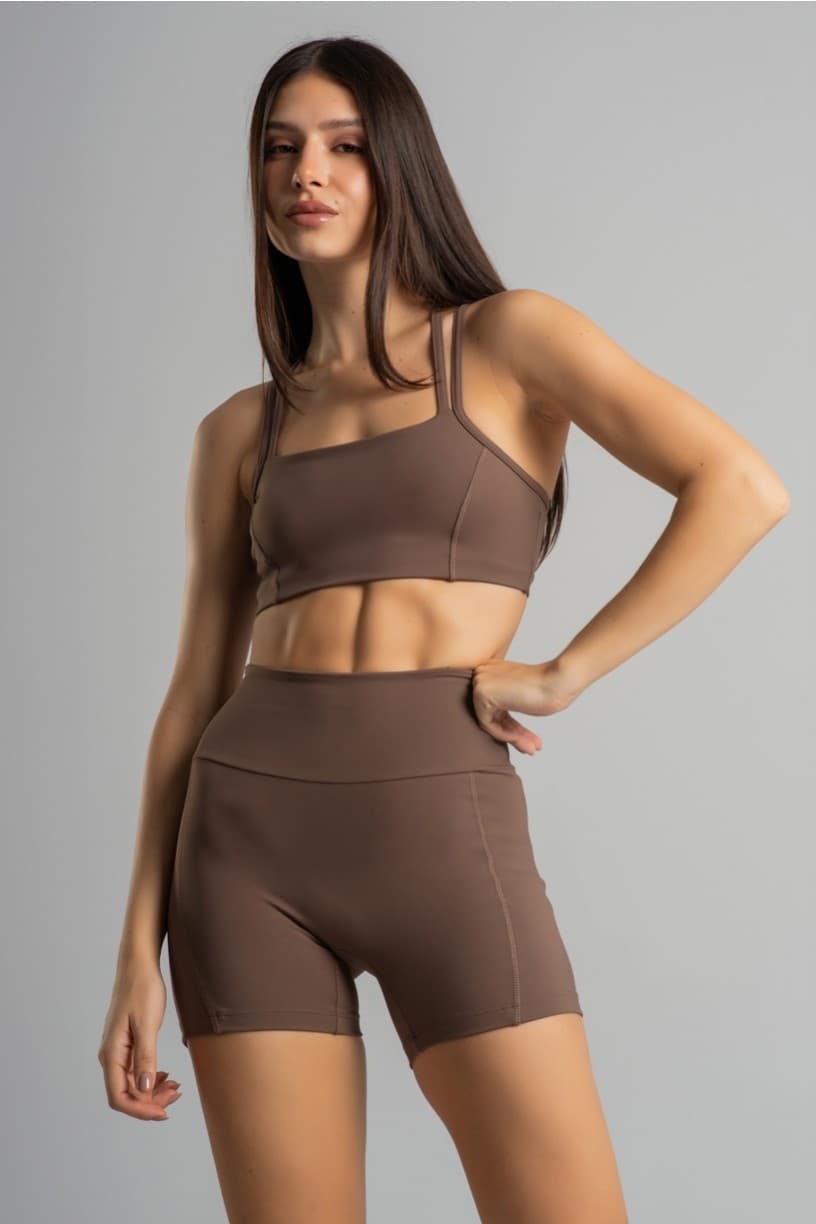 Short sem Gancho com Bolso no Cós (Capuccino) | Ref: K4853-B