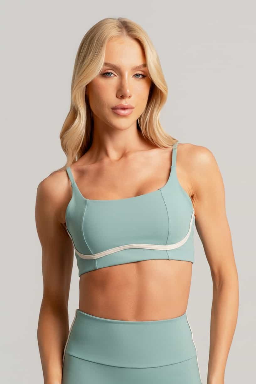 Top com Alças e Detalhe em Chapado (Citrus / Off-White) | Ref: K4484-E