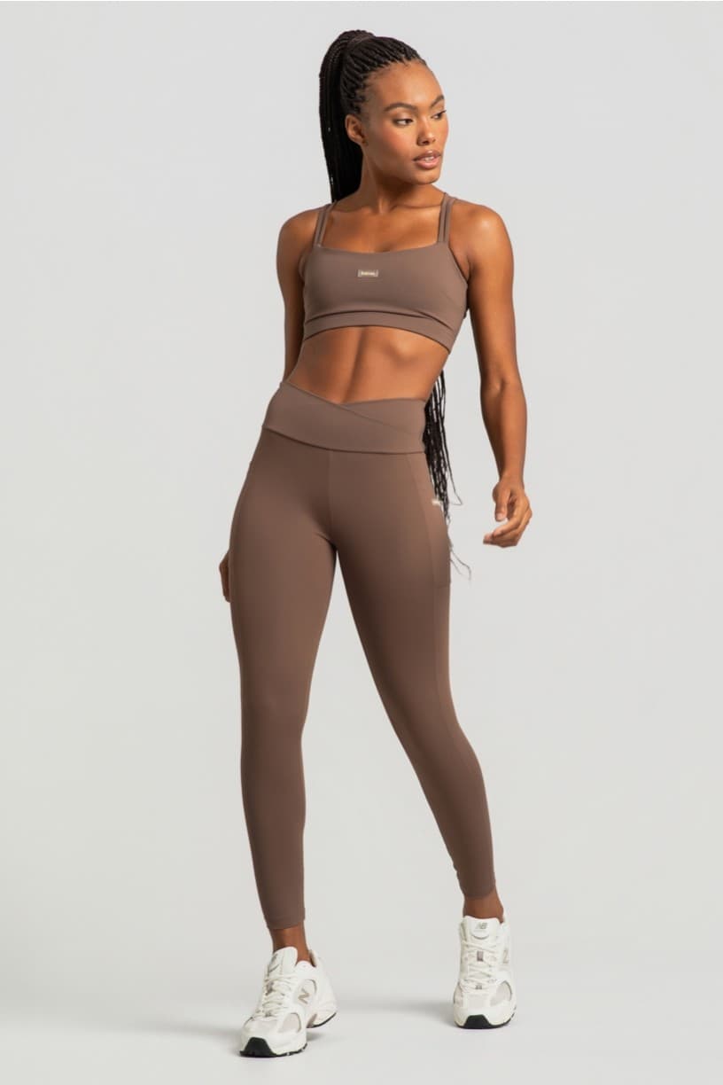 Top Decote Reto e Alças Duplas (Capuccino) | Ref: K4359-F