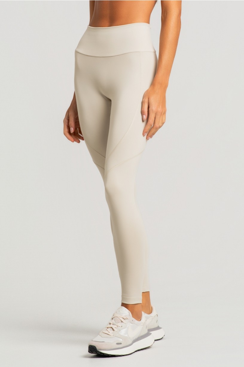 Calça Legging sem Gancho com Bolso no Cós (Off-White) | Ref: K4852-C