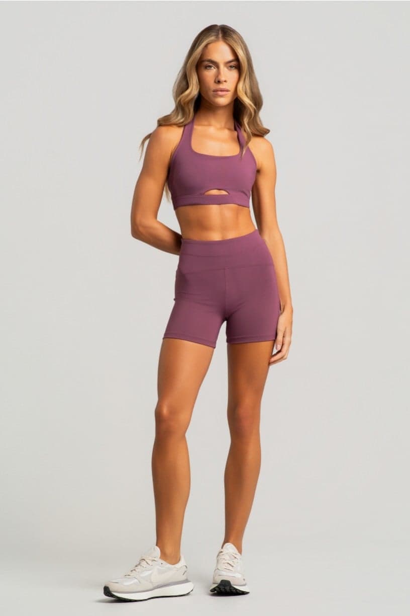 Short com Recortes no Cós (Malva) | Ref: K4958-A