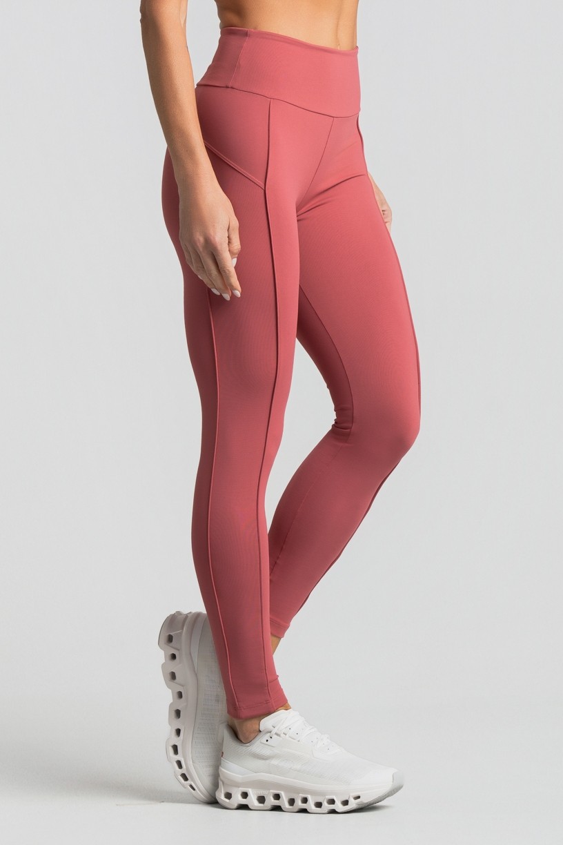 Calça Legging com Vivos Duplos (Hibisco) | Ref: K5029-A