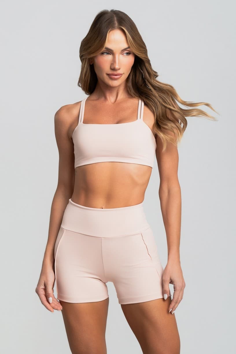 Short com Vivos Duplos (Nude) | Ref: K5030-B