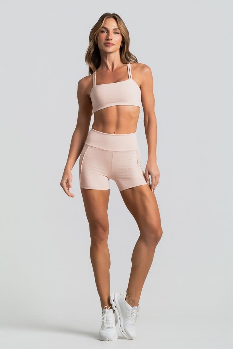 Short com Vivos Duplos (Nude) | Ref: K5030-B