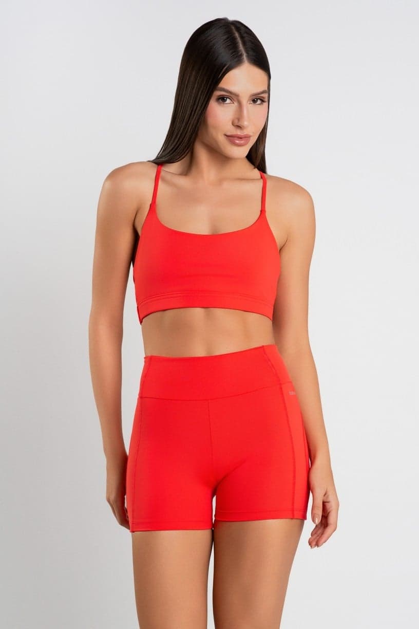 Short com Coberturas (Vermelho) | Ref: K4388-F