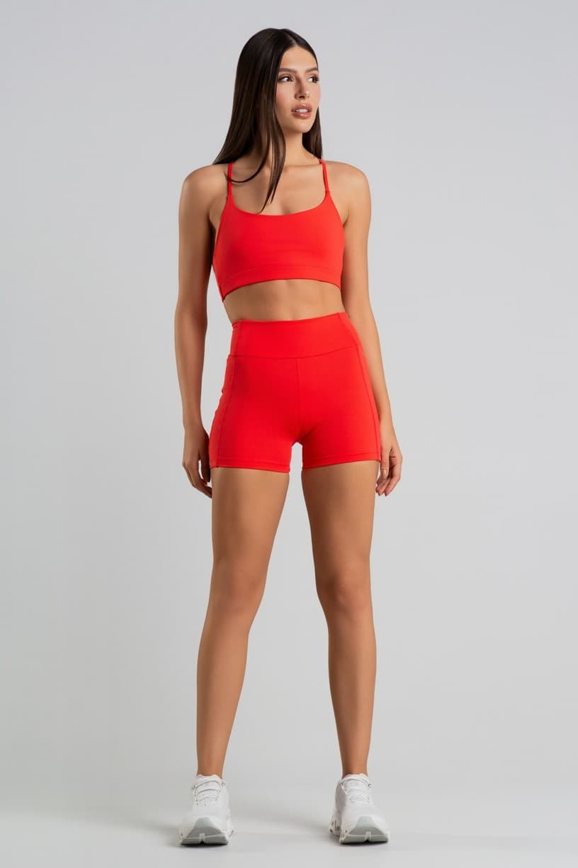 Short com Coberturas (Vermelho) | Ref: K4388-F