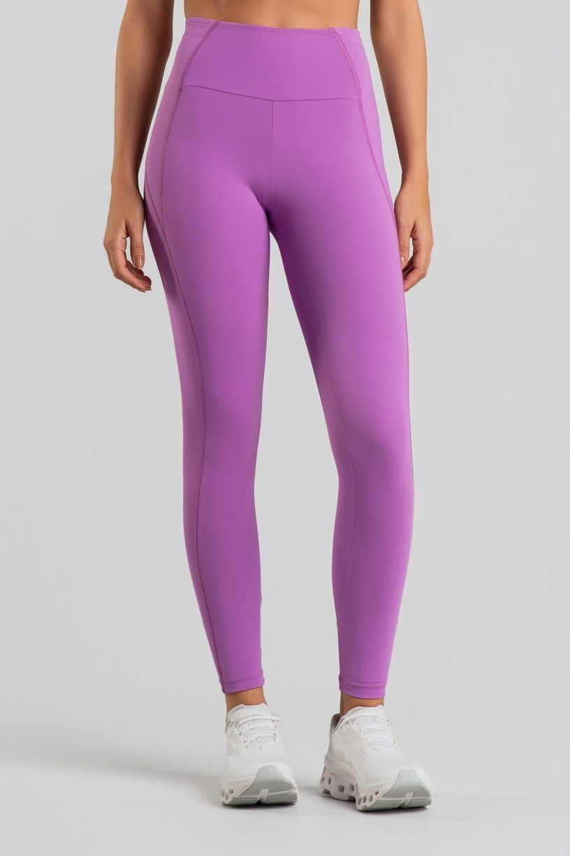Calça Legging com Bolsos nas Laterais Do Cós (Orquídea) | Ref: K4422-C
