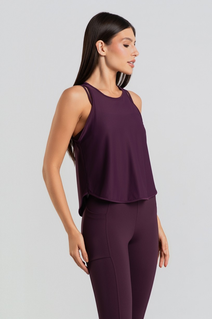 Regata Curta com Barra Arredondada (Velvet) | Ref: K4870-E