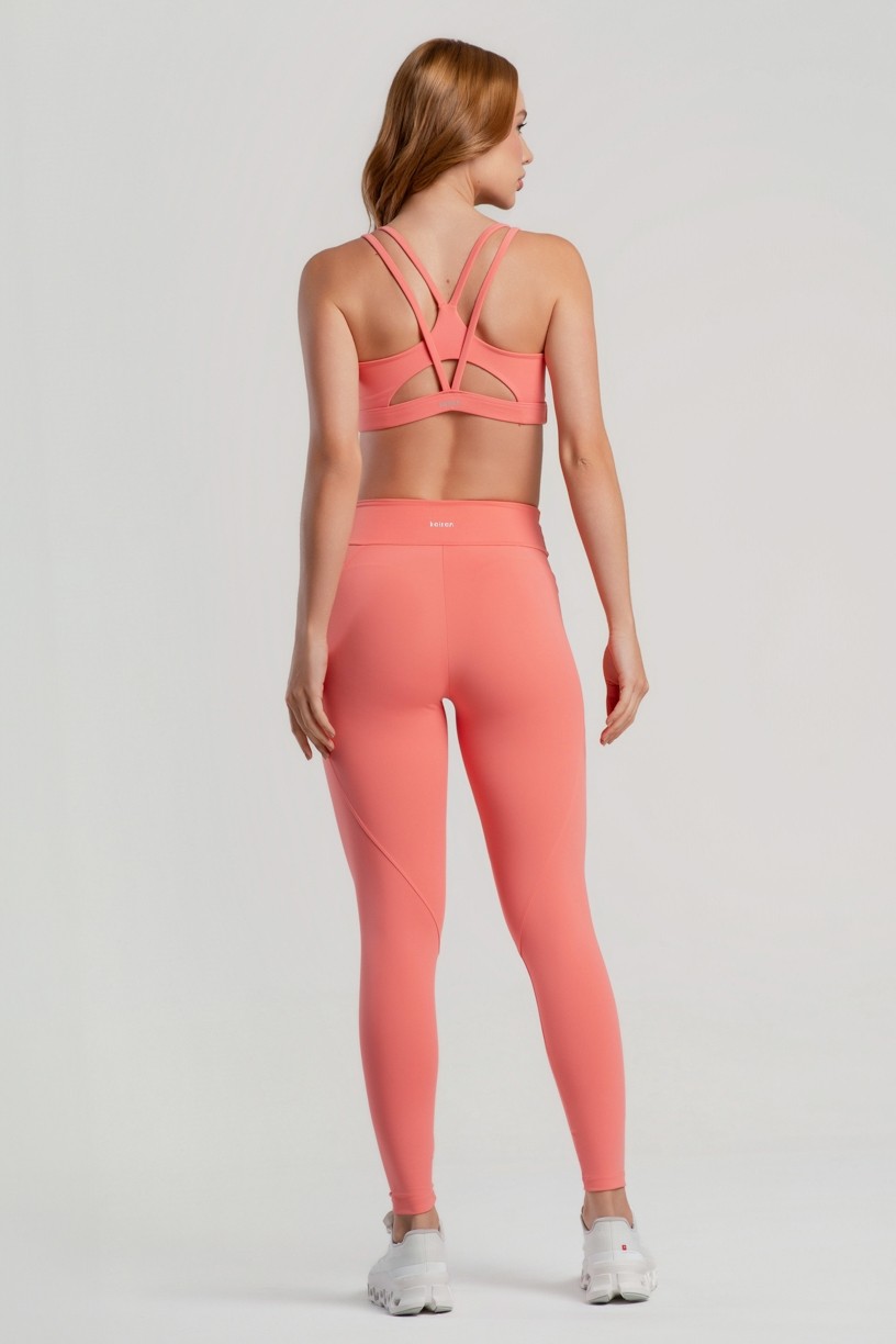 Calça Legging sem Gancho com Bolsos e Cós Estreito (Aquarela) | Ref: K5075-A