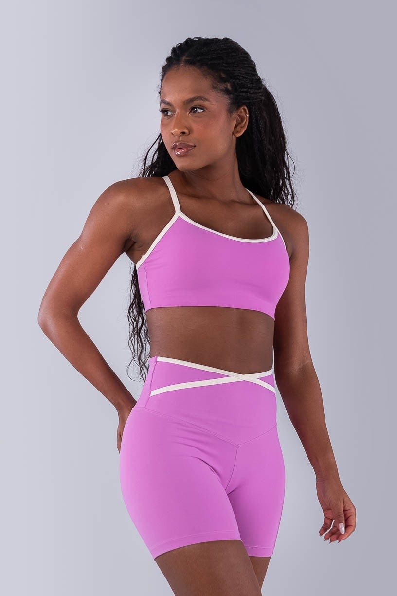Top Nadador com Alças Contrastantes (Aurora / Off-White) | Ref: K4481-B