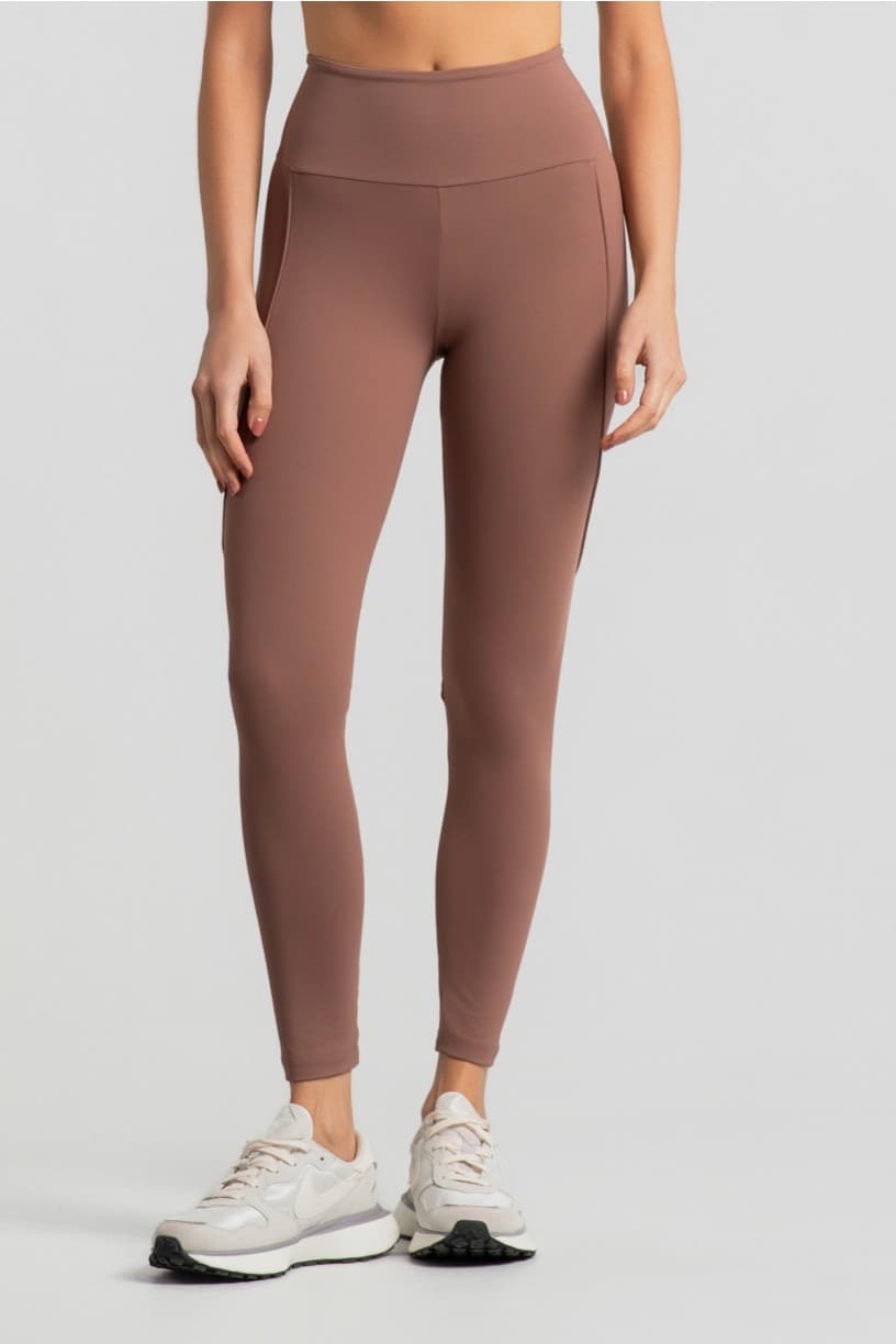 Calça Legging com Vivo e Bolso no Cós (Canela) | Ref: K4987-B