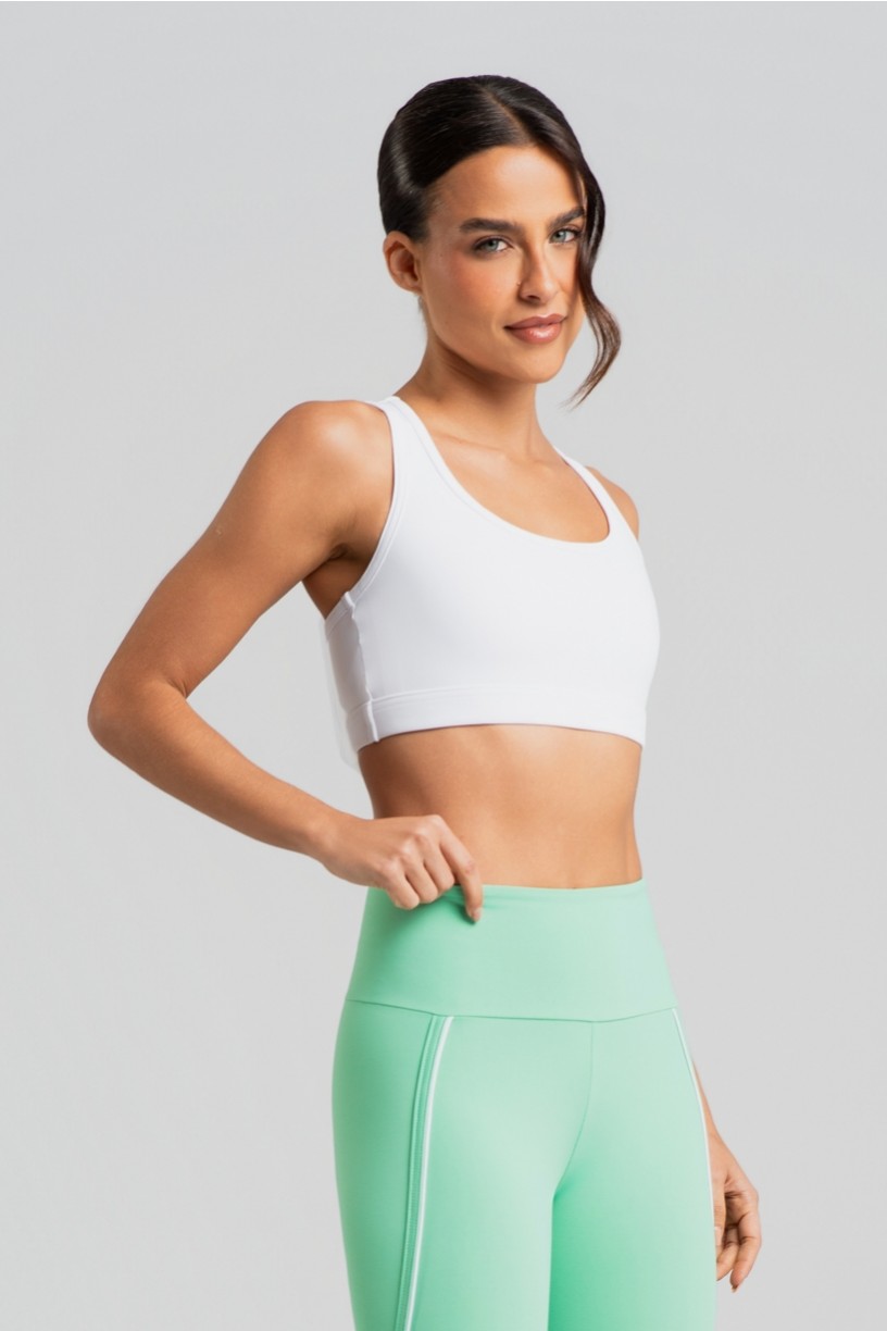 Top Nadador com Bolso nas Costas (Branco) | Ref: K5123-A