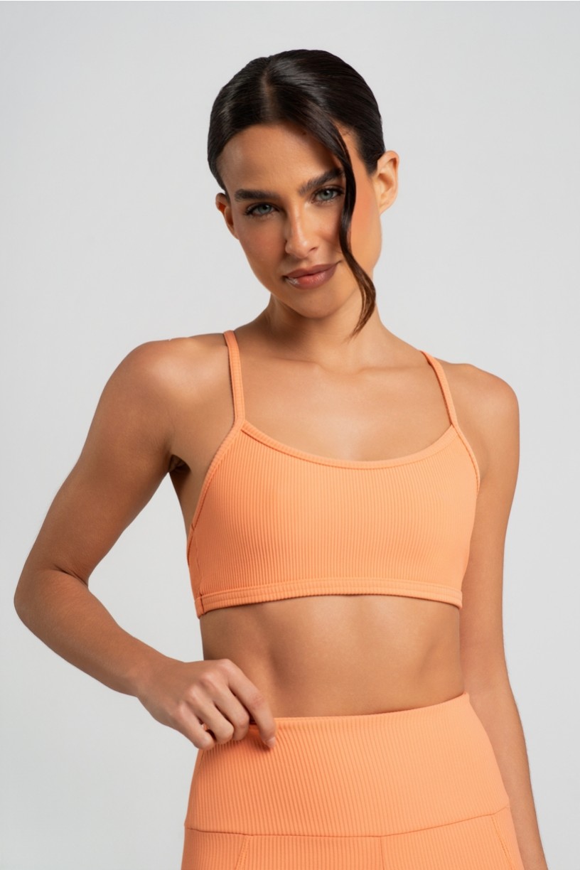 Top Canelado com Alças Cruzadas (Poente) | Ref: K5115-B