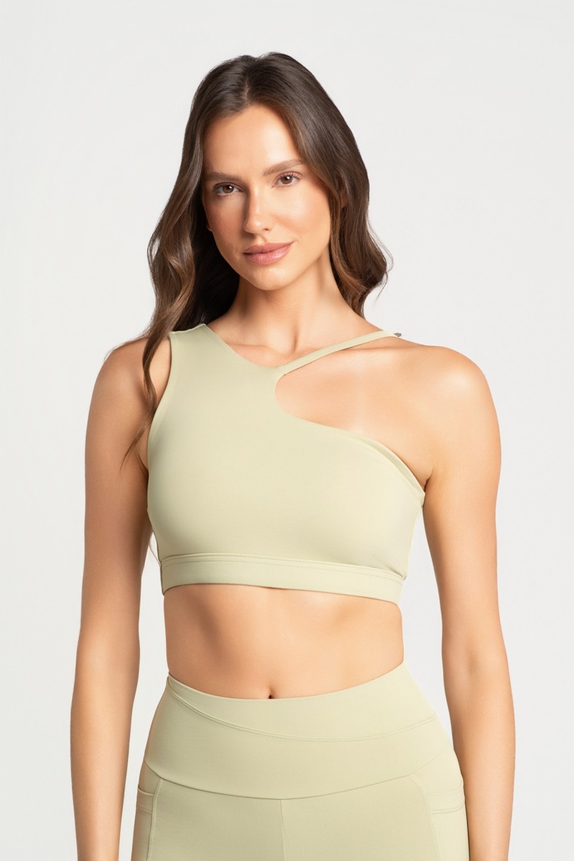 Top Assimétrico com Decote Alto (Lemon) | Ref: K5165-B