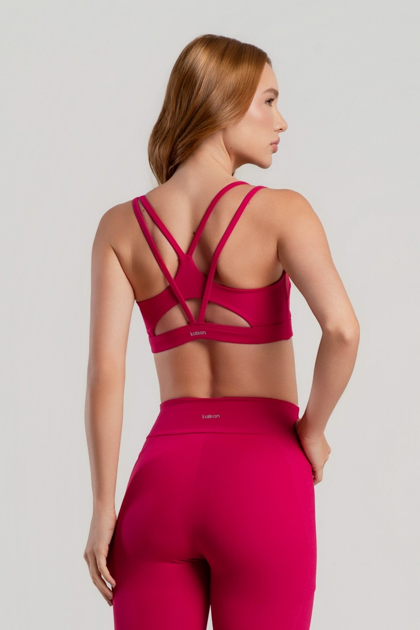 Top com Alças Duplas e Abertura nas Costas (Amora) | Ref: K5074-B