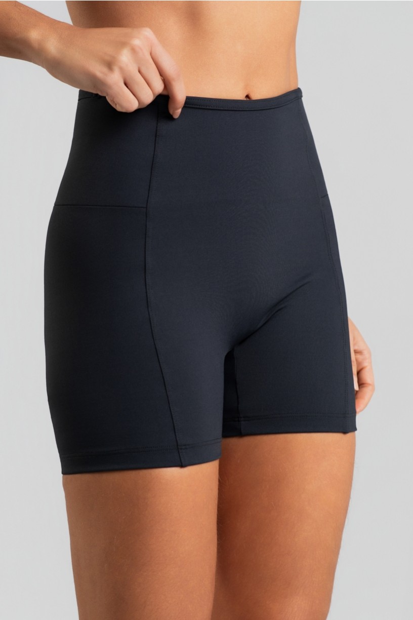 Short sem Gancho e sem Cós Aparente na Frente (Preto) | Ref: K5114-A