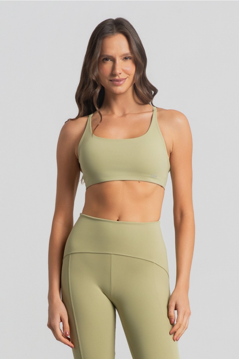 Top com Alças Cruzadas e Costas Abertas (Lemon) | Ref: K4478-C