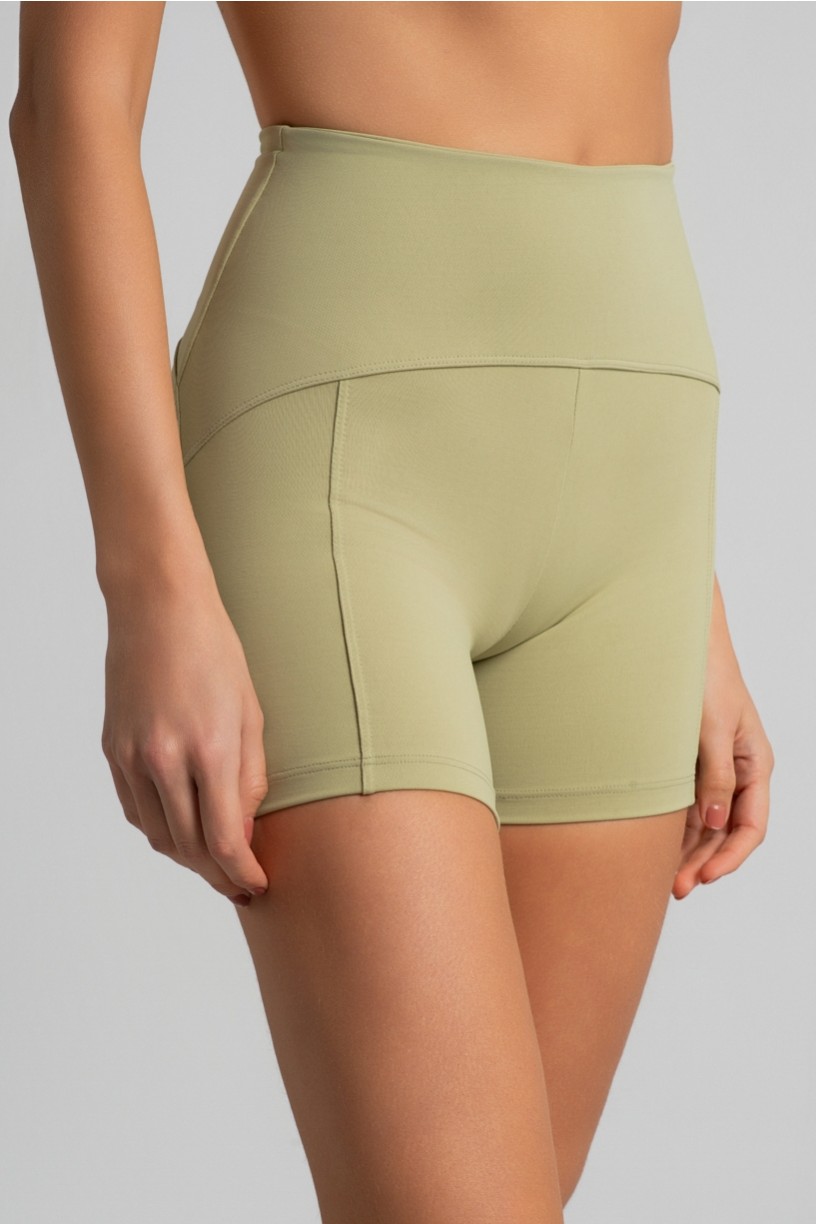 Short com Recortes e Cós Diferenciado (Lemon) | Ref: K4480-C