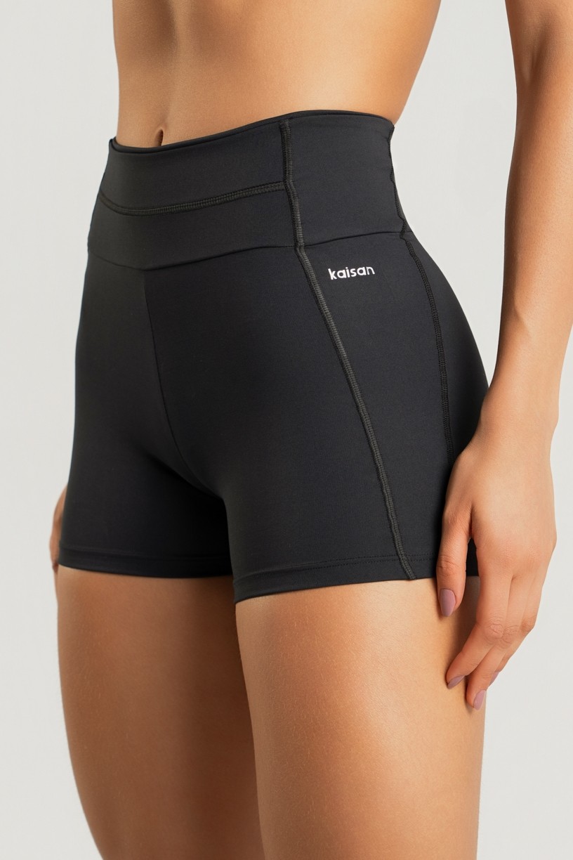 Short com Coberturas (Preto) | Ref: K4283-B